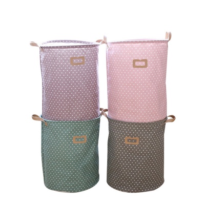 Fabric Laundry Hamper Storage Basket Drawstring Cover