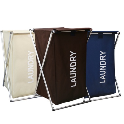 Oxford Foldable X-Frame Laundry Hampers Basket