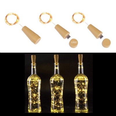 USB Rechargeable Bottle Stopper String Lights 20 LED