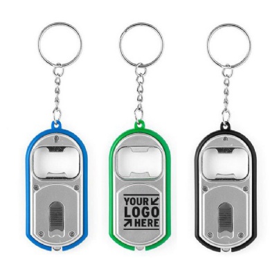 Bottle Opener Keychain with LED Light