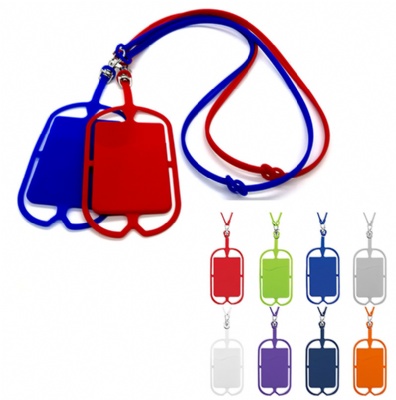 Silicone Phone Lanyard Credit Card Holder