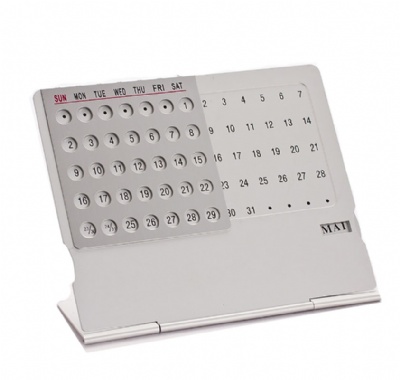 Foldable Aluminum Desktop Calendar