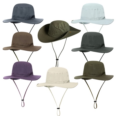 Wide Brim Bucket Sun Hat