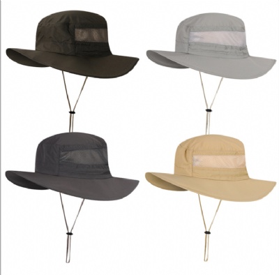 Wide Brim Sun Fishing Hat Boonie Cap