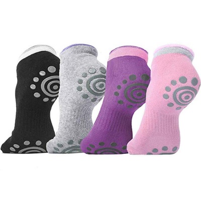 Women Yoga Socks Non Skid Pilates Socks w/ Grips