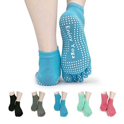 Yoga Pilates Toe Socks Non Slip Grip