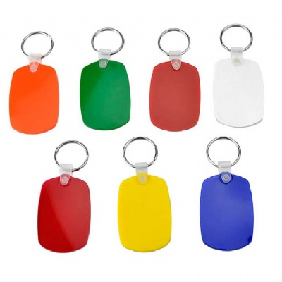 Oval Plastic Key Tag for Keychain