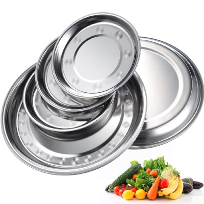 Round Stainless Steel Plate Dish