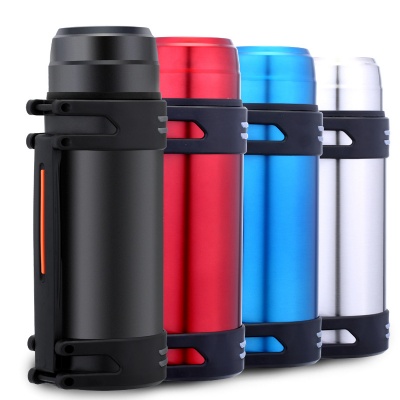 2L Insulated Water Bottle w/ Shoulder Strap Drink Cup
