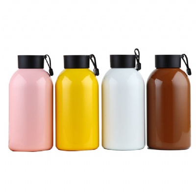 Stainless Steel Vacuum Insulated Bottle Cup W/ Hand Strap