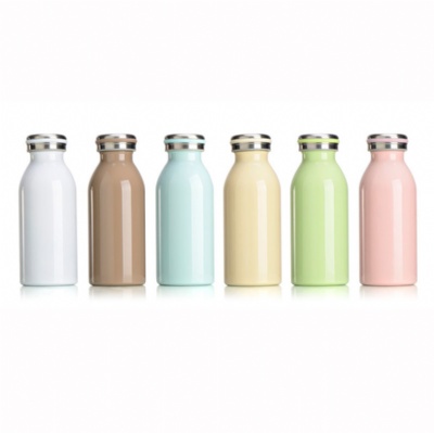Cute Stainless Steel Milk Bottle Vacuum Insulated Cup