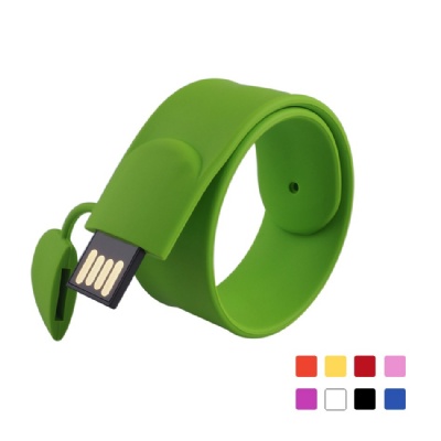 2GB USB Flash Drive Silicone Wristband