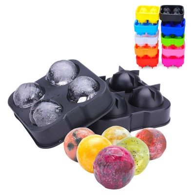 Silicone Ice Cubes 4 Ice Ball Mold