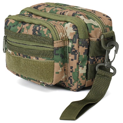 Small Canvas Messenger Bag Molle Pouch