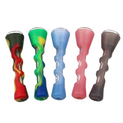 Horn Shape Silicone Tobacco Pipe