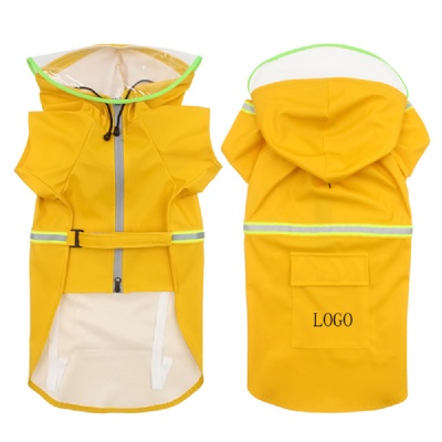Dog Raincoats for Large Dogs with Reflective Strip