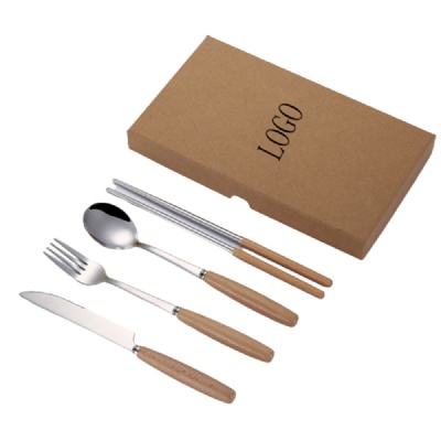 Chopsticks Spoon Fork Knife Set Flatware