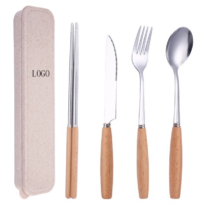 Chopsticks Spoon Fork Knife Set Flatware