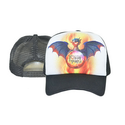 Sublimated Flat Bill Snapback Mesh Foam Trucker Cap