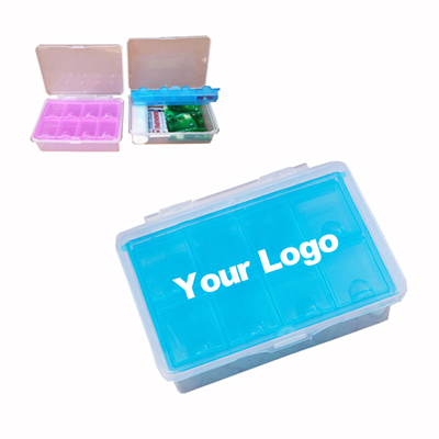 8 Grids Double Layers Pill Case Storage Box