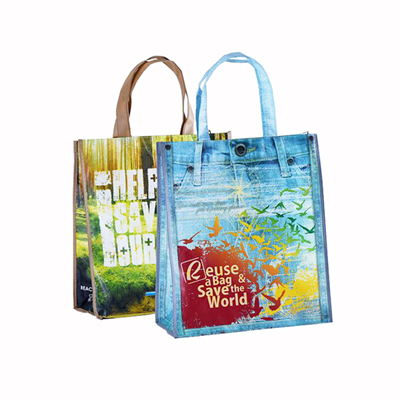 Laminated Non-woven Shopping Tote Bag Reu5sable Grocery Bags