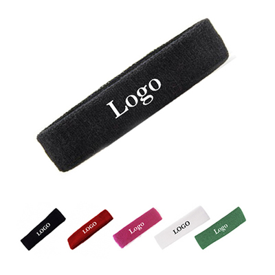 Headbands - Athletic Cotton Terry Cloth Head Sweatband