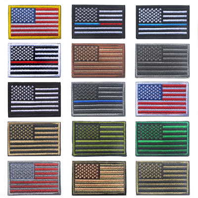 Iron on USA American Flag Embroidery Patch