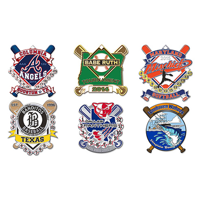 Die Casting Enamel Baseball Pin Badge