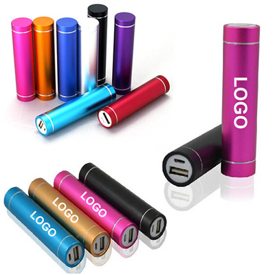 2600 mAH Cylinder Portable USB Power Bank