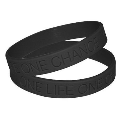 Silicone Debossed Wristband Bracelets