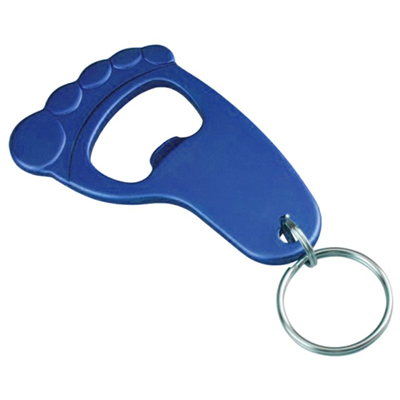 Foot Shape Funtional Aluminum Alloy Beer Bottle Opener Keych
