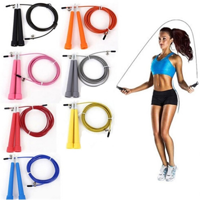 lastic Fitness Jumprope with Adjustable Cable