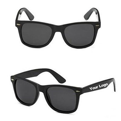 Classic Style Retro Black Mirror Lens Sunglasses
