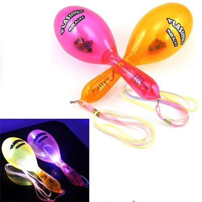 Flashing LED Neon Sensory Maracas Toy