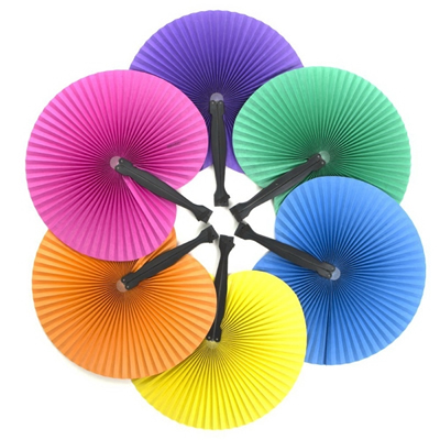 Solid Color Handheld Folding Fans