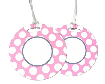 Round Plastic PVC Luggage Tags