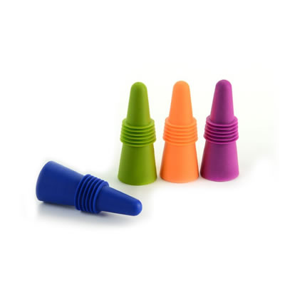 Silicone Wine and Beverage Bottle Stoppers