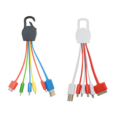 5 In 1 USB Charing Cable With Buckle