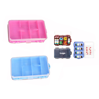 Double Layers 10 Girds Pill Box Storage Case