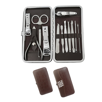 Travel Case 12-Piece Nail Clippers Kit