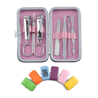 7-piece Nail Clippers Set Travel Case