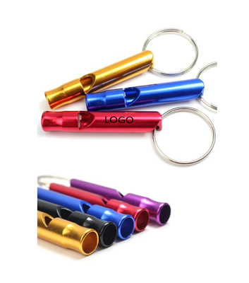 Aluminum Whistle Key Chain