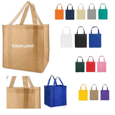 Tote grocery bag reinfroced no-woven polypropylene environme