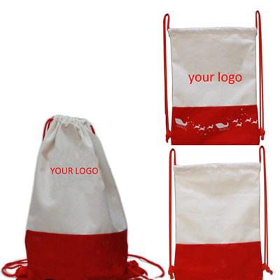 Santa Claus Tote Drawstring Backpack bag