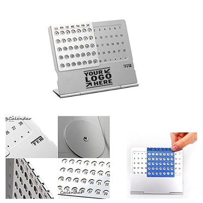 Aluminium Alloy Desk Calendar