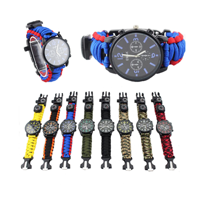 Paracord Survival Watch, Unisex Bracelet Watch